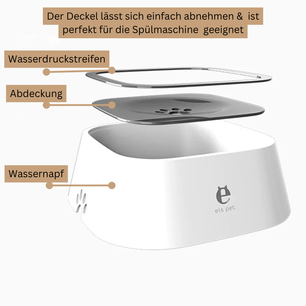 Auslaufsicherer Wassernapf